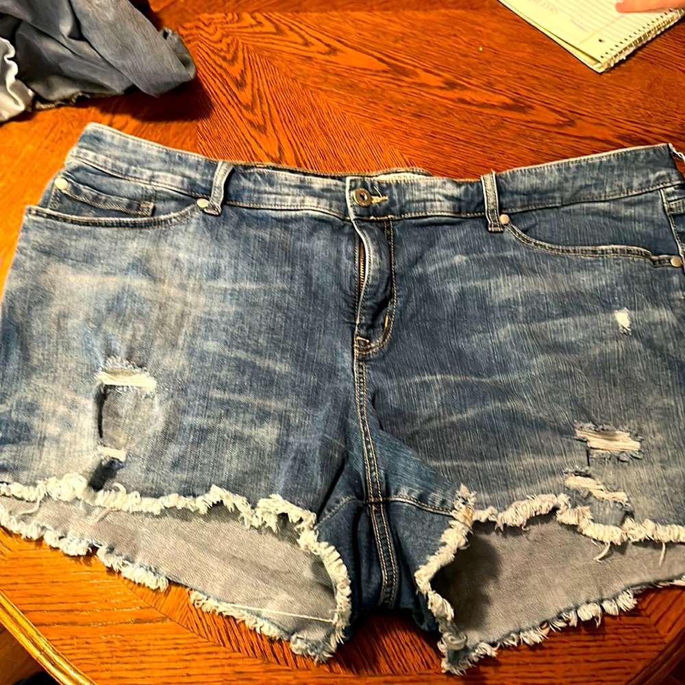 Denim shorts